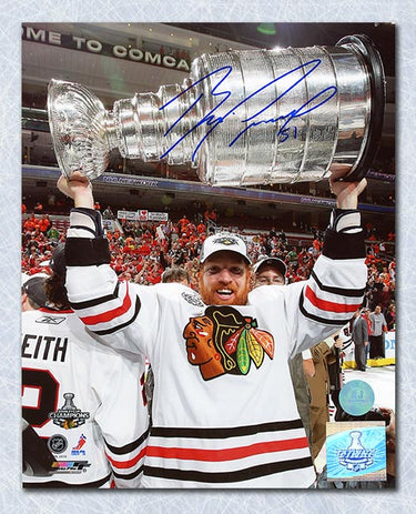 Brian Campbell Autographed Chicago Blackhawks 8x10 Photo