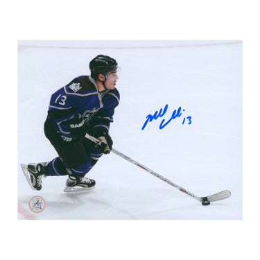 Mike Cammalleri Autographed Los Angeles Kings Puck Rush 8x10 Photo