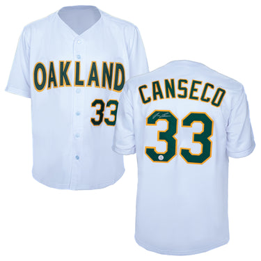 Jose Canseco Autographed Oakland City Design Baseball Jersey
