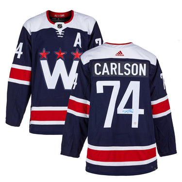 John Carlson Signed Washington Capitals Alternate adidas Jersey