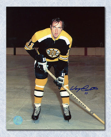 Wayne Carleton Autographed Boston Bruins 8x10 Photo