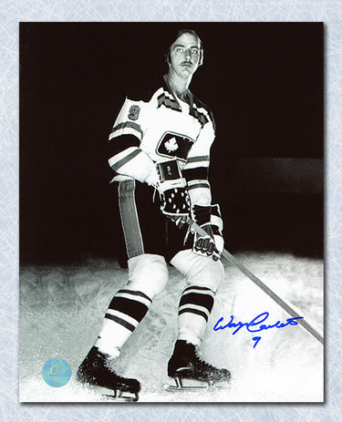 Wayne Carleton Ottawa Nationals Autographed WHA 8x10 Photo