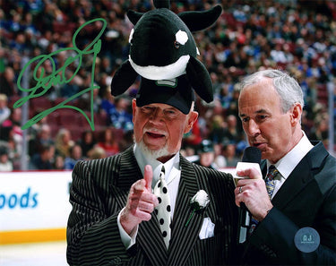 Don Cherry Signed Vancouver Canucks 8x10 Photo
