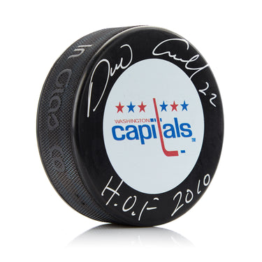 Dino Ciccarelli Autographed Washington Capitals Hockey Puck with HOF Note