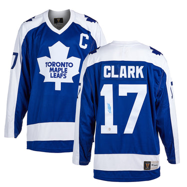 Wendel Clark Signed Toronto Maple Leafs Throwback Breakaway Jersey