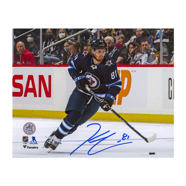 Kyle Connor Signed Winnipeg Jets Puck Rush 8x10 Photo