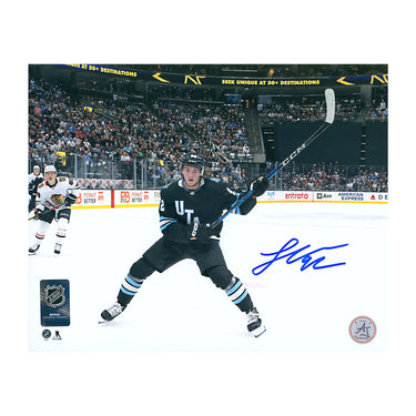 Logan Cooley Signed Utah Hockey Club Franchise 1st Game 8x10 Photo