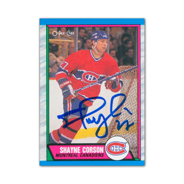 Autographed 1989-90 O-Pee-Chee #248 Shayne Corson Rookie Card