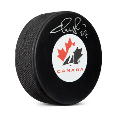 Shayne Corson Team Canada Signed Hockey Canada Logo Puck