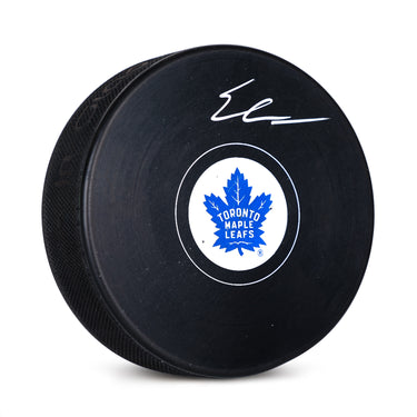 Easton Cowan Autographed Toronto Maple Leafs Hockey Puck