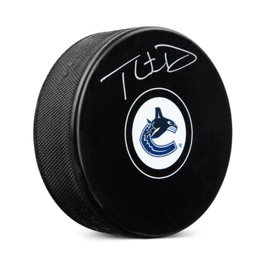 Thatcher Demko Autographed Vancouver Canucks Hockey Puck