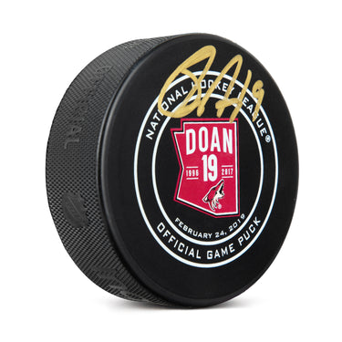 Shane Doan Signed Arizona Coyotes Number Retirement Official Game Puck