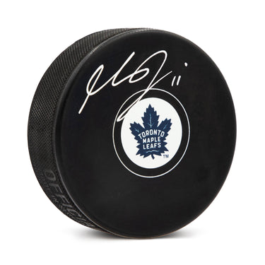 Max Domi Autographed Toronto Maple Leafs Hockey Puck