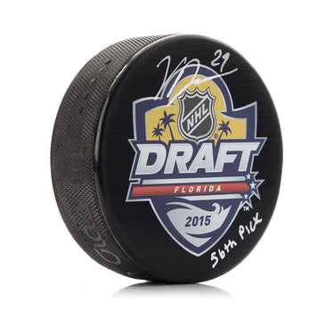 Vince Dunn Signed 2015 NHL Entry Draft Puck with 56th Pick Note