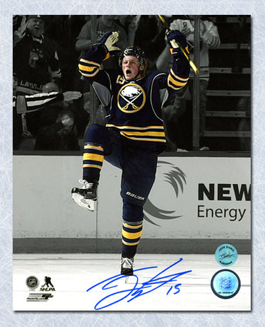 Jack Eichel Autographed Buffalo Sabres 1st Goal 8x10 Photo