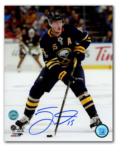 Jack Eichel Autographed Buffalo Sabres Game Action 8x10 Photo