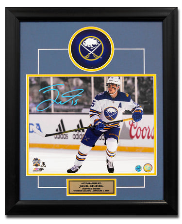 Jack Eichel Buffalo Sabres Autographed 2018 Winter Classic 20x24 Decal Frame