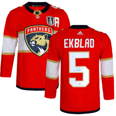 Aaron Ekblad Signed Florida Panthers 2024 Stanley Cup adidas Jersey