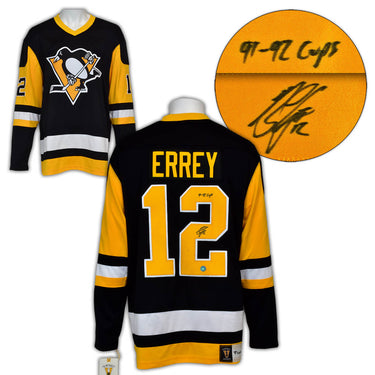 Bob Errey Signed Pittsburgh Penguins Throwback Breakaway Jersey