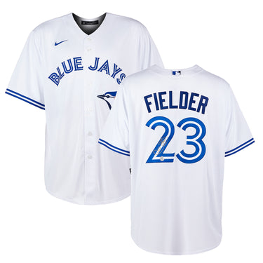 Cecil Fielder Autographed Toronto Blue Jays White Nike Jersey