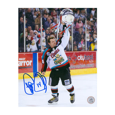 Theo Fleury Signed Belfast Giants Hockey Champion 8x10 Photo