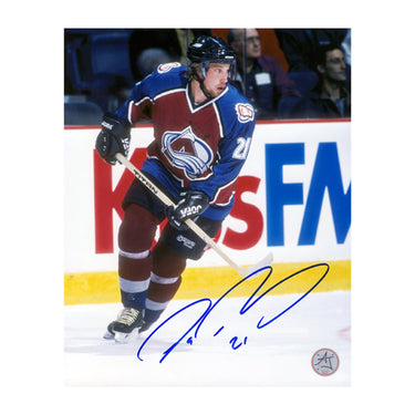 Peter Forsberg Autographed Colorado Avalanche Game Action 8x10 Photo