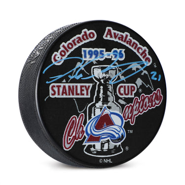 Peter Forsberg Signed Colorado Avalanche 1996 Stanley Cup Champions Puck