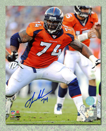 Orlando Franklin Denver Broncos Autographed NFL Rookie 8x10 Photo