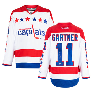 Mike Gartner Autographed Washington Capitals Vintage Reebok Jersey