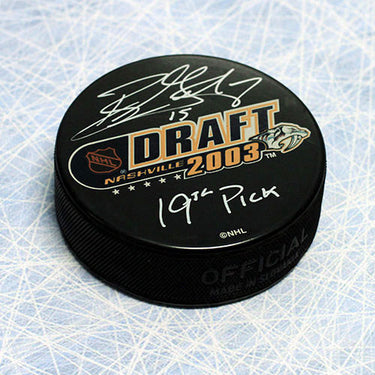 Ryan Getzlaf Signed 2003 NHL Entry Draft Puck with 19th Note