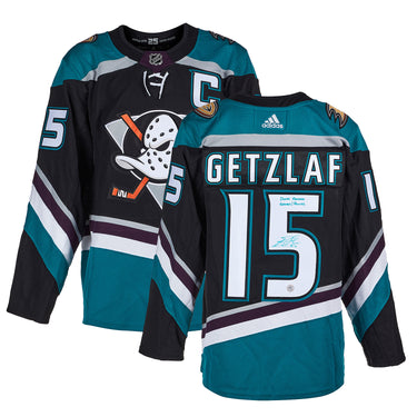 Ryan Getzlaf Signed Anaheim Ducks Franchise Record adidas Jersey