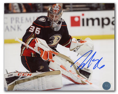 John Gibson Autographed Anaheim Ducks Goalie 8x10 Photo