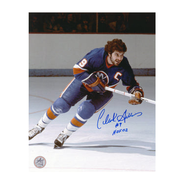 Clark Gillies Autographed New York Islanders Captain 8x10 Photo