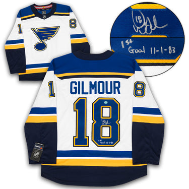 Doug Gilmour St Louis Blues Signed & Dated 1st NHL Goal Fanatics Jersey