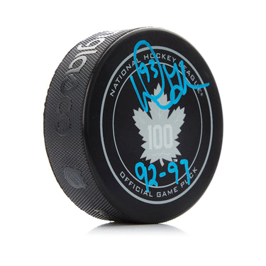 Doug Gilmour Signed Toronto Maple Leafs Official Game Puck