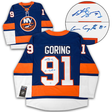 Butch Goring Autographed New York Islanders Fanatics Breakaway Jersey