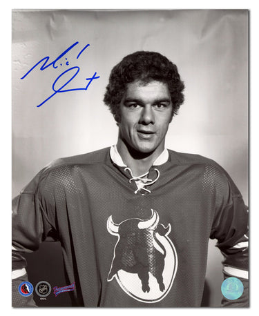 Michel Goulet Birmingham Bulls Autographed Rookie WHA Hockey 8x10 Photo