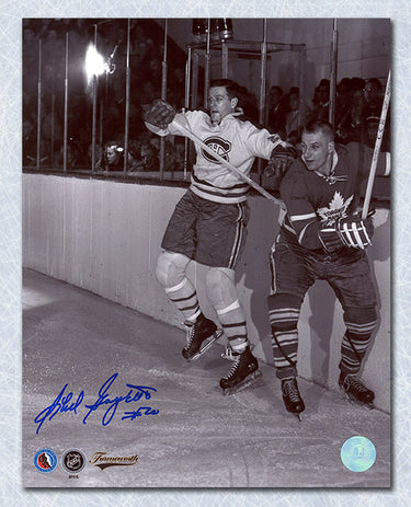 Phil Goyette Signed Montreal Canadiens 8x10 Photo