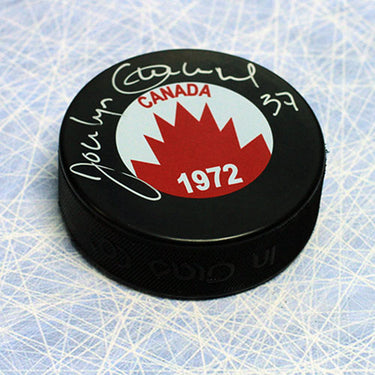 Jocelyn Guevremont Team Canada Autographed 1972 Summit Series Hockey Puck