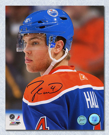 Taylor Hall Signed Edmonton Oilers Intensity 8x10 Photo