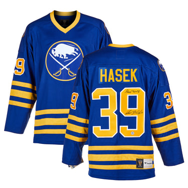 Dominik Hasek Signed Buffalo Sabres Throwback Breakaway Jersey