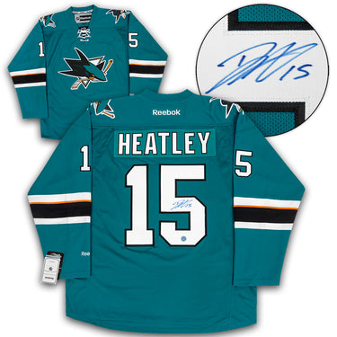 Dany Heatley San Jose Sharks Autographed Reebok Jersey