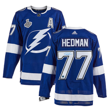 Victor Hedman Tampa Bay Lightning Signed 2021 Stanley Cup adidas Jersey