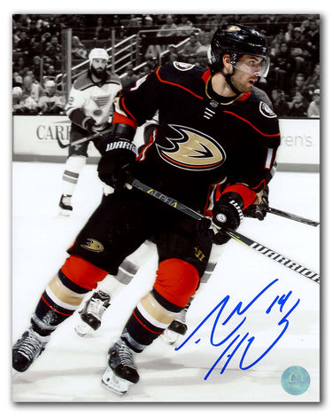 Adam Henrique Signed Anaheim Ducks Color Isolation 8x10 Photo