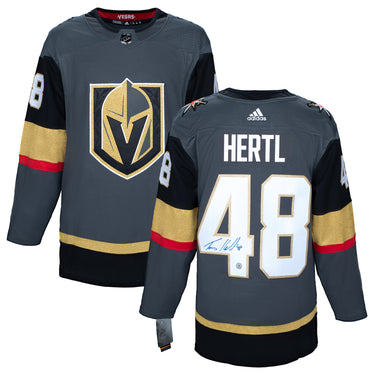 Tomas Hertl Autographed Vegas Golden Knights Grey adidas Jersey