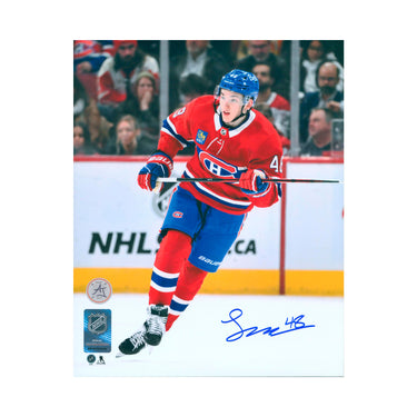 Lane Hutson Signed Montreal Canadiens Rookie 8x10 Photo