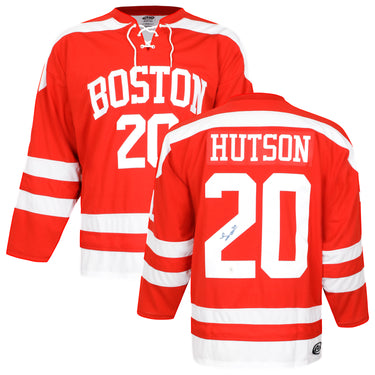 Lane Hutson Autographed Boston University Terriers NCAA K1 Hockey Jersey