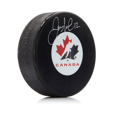 Jarome Iginla Autographed Team Canada Puck