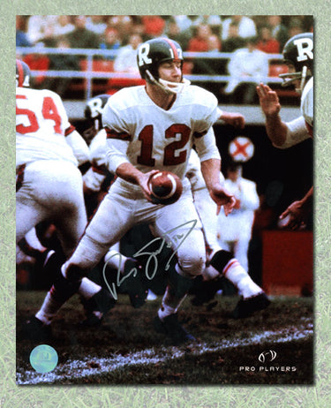 Russ Jackson Autographed Ottawa Rough Riders Football 8x10 Photo