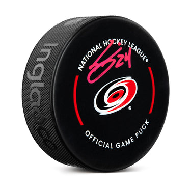 Seth Jarvis Signed Carolina Hurricanes Official Game Puck